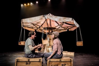 foto del espectáculo de circo y teatro de calle familiar Qué disparate