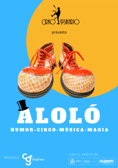 Cartel del espectáculo de circo infantil Aloló de cirko Psikario